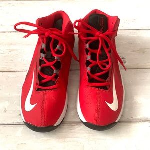 Nike Boys 4.5 Airmax Stutter Step 2 Basketball Sneakers Athletic Shoes Red NEW